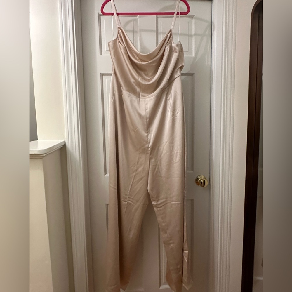 Sugar lips champagne jumpsuit